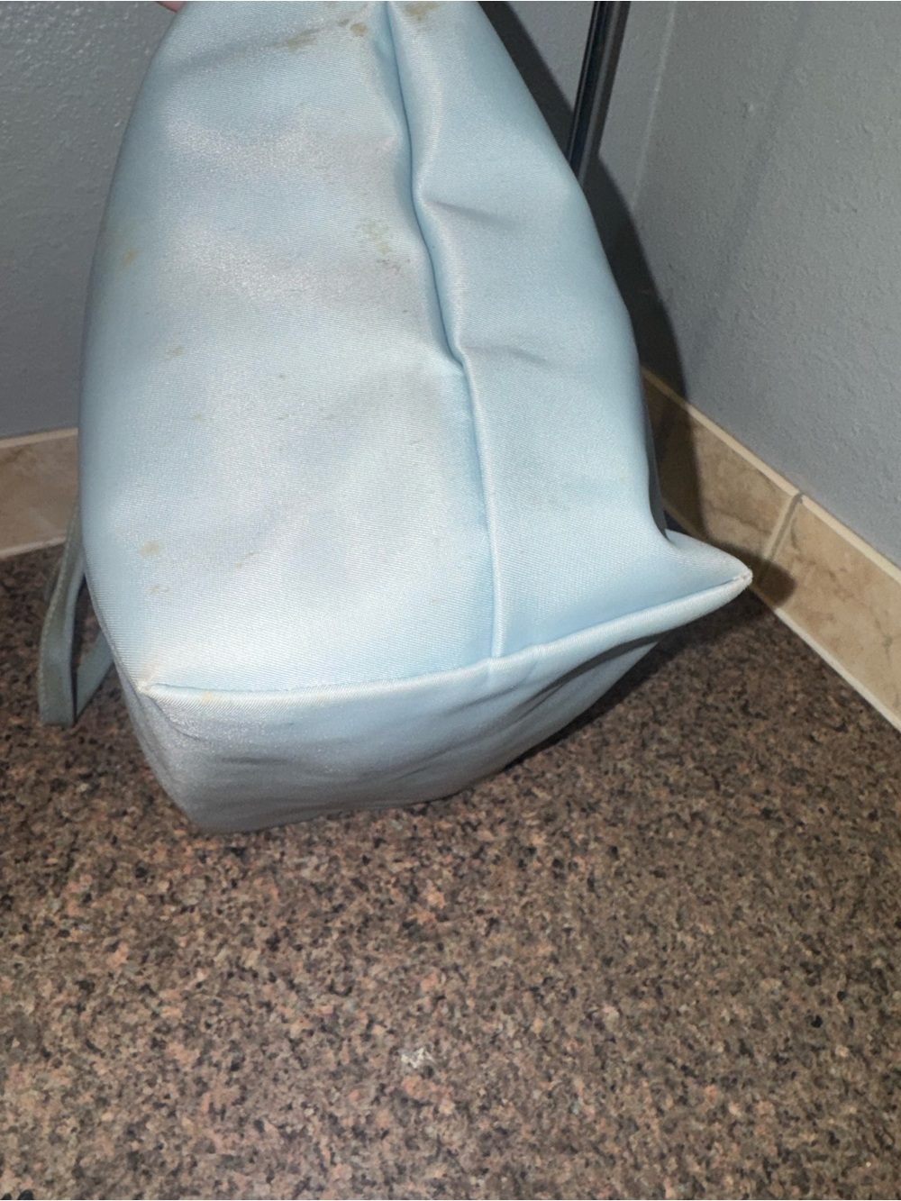 Longchamp Le Pliage Neo large nylon shoulder tote bag baby blue - Picture 13 of 15